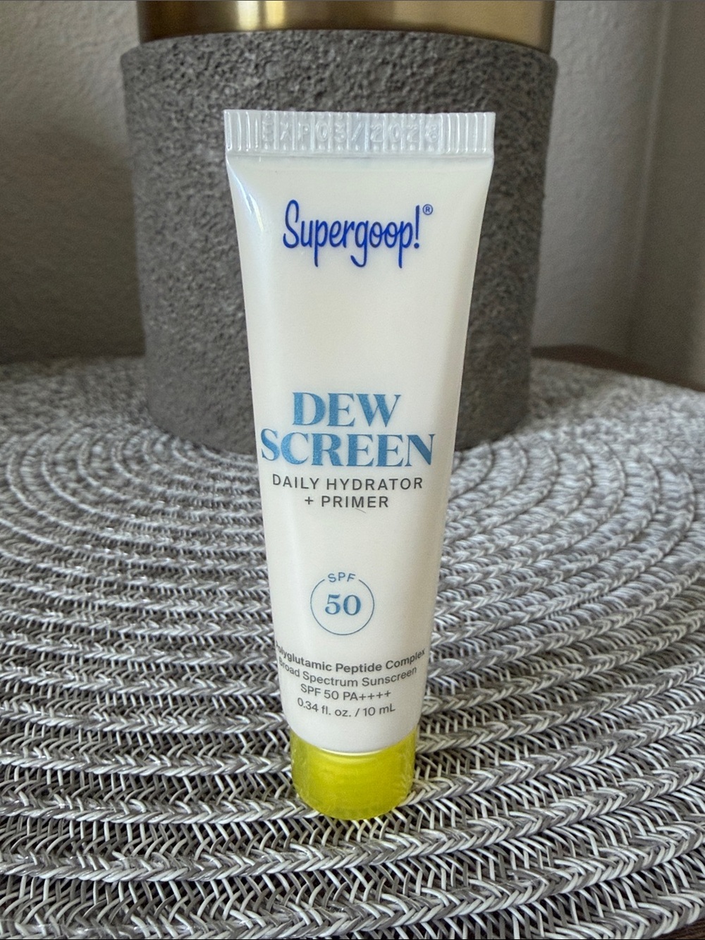 ❤️ $5 NWT Supergoop! Dew Screen Daily Hydrator + Primer Tube 10ml